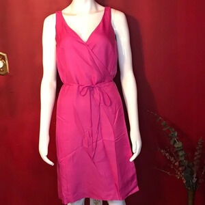 Ann Taylor Wrap Silk Dress Size 12P